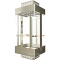 glass cube high technology  sightseeing passenger elevator lift cabin